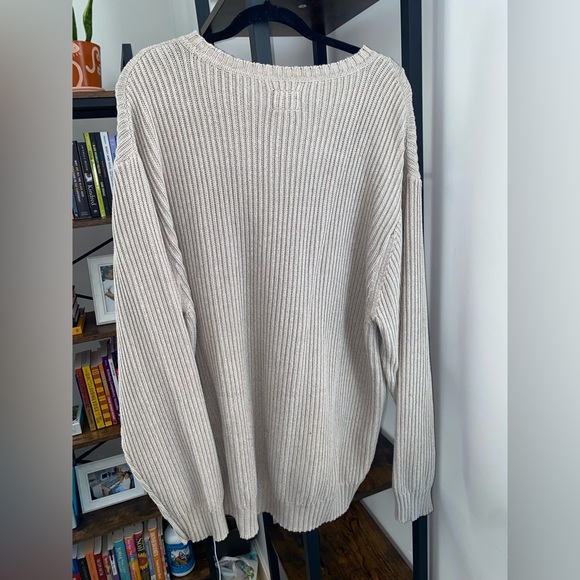 Beige Cable Knit Sweater - Picture 2 of 2